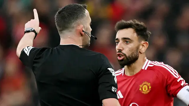 Kontroversi Kartu Merah Bruno Fernandes di Tengah Kekalahan Memalukan Manchester United